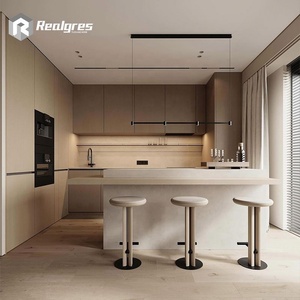 Realgres Smart precio asequible pintura armario <span class=keywords><strong>de</strong></span> cocina diseños interiores vinilo envuelto cocina gabinete colgante - Product Image 2