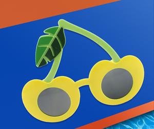 Yiwu vente en gros OEM drôle mignon pomme cadre 2025 nouveau logo personnalisé couleur petite taille enfants en plastique pas cher fête lunettes <span class=keywords><strong>de</strong></span> <span class=keywords><strong>soleil</strong></span> - Product Image 6