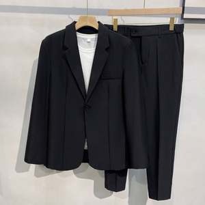 Costume homme 3 pièces, ensemble de costume homme haut de gamme, costume homme décontracté pour affaires, couleur unie, costume homme formel adapté aux réunions d'affaires - Product Image 4