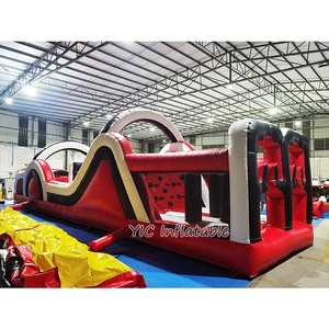 Circuito de Obstáculos Inflable Comercial de 30 Metros con Tobogán y Pistolas <span class=keywords><strong>Nerf</strong></span> para Eventos a Gran Escala - Product Image 3