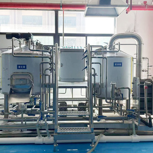 Système de brassage tout-en-un pour brasseur amateur, capacité de microbrasserie 100/300/500/600/1000l, pompe pour la production à la demande de bière, vin et alcool - Product Image 1