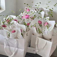 10 pièces Bouquet emballage matériel Kaffin papier étanche en relief fleuriste fournitures fleurs papier d'emballage