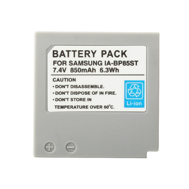 Universal IA-BP85ST Camera Battery Compatible with MX10AH MX10AU MX20C MX25E HMX08 F34 Models Digital Batteries in Stock