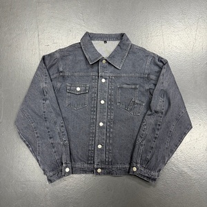 ชุดแจ็คเก็ตยีนส์พิมพ์ลายแบบวอชเอ็นเซมบ์ พร้อมกางเกงยีนส์สีน้ำเงิน ชุดสองชิ้น ชุดยีนส์สั่งทำสำหรับผู้ชาย - Product Image 5