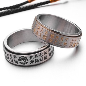 Taoist Big Dipper God Rotating Titanium Steel <b>Ring</b> Men's Religious Jewelry Constellation Design Gift Fashion <b>Ring</b> - Product Image 2