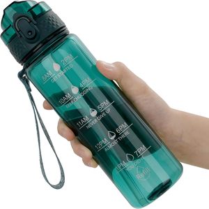 Botella Deportiva Portátil de Plástico con Pajita Abatible, Resistente a Caídas y al Calor, para Beber Directamente, Ideal para Estudiantes - Product Image 1
