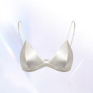 <span class=keywords><strong>Reggiseno</strong></span> in Seta Senza Ferretto con Spalline Sottili, Stile Francese Lucido, Produzione OEM Cinese a Prezzo di Fabbrica - Product Image 1