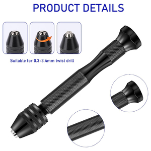 Cho Nhựa Polymer Đất Sét Thủ Công Mô Hình Đồ Trang Sức Chính Xác Tay Mini Khoan Bits Set Mini Micro Khoan 36 Miếng Tay Khoan Bits Set - Product Image 4