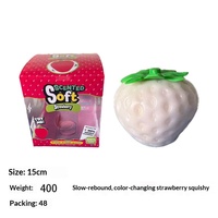 Best-seller transfrontalier : Jouet anti-stress souple à rebond lent, fruits réalistes (Myrtille géante, Fraise) pour la décompression