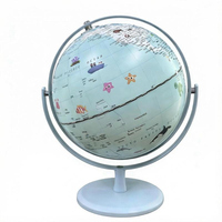 Globe terrestre rotatif sur le thème des animaux, 8 pouces, en plastique et métal, certifié CE/ROHS, décoration éducative pour enfants, géographie