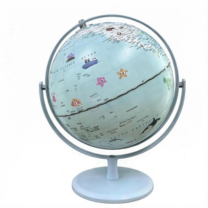 Globo Terráqueo Giratorio de 8 Pulgadas con Temática Animal, Base de Plástico y Metal, Certificado CE/ROHS, Decoración Educativa para Niños con Geografía - Product Image 2