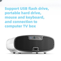 Proyector de Cine en Casa Q7Ultra HD 4K con Enfoque Automático, 2G de RAM, Android 9, Lámpara LED/Láser de 1300 Lúmenes, 2K Integrado, Mini, para Estados Unidos
