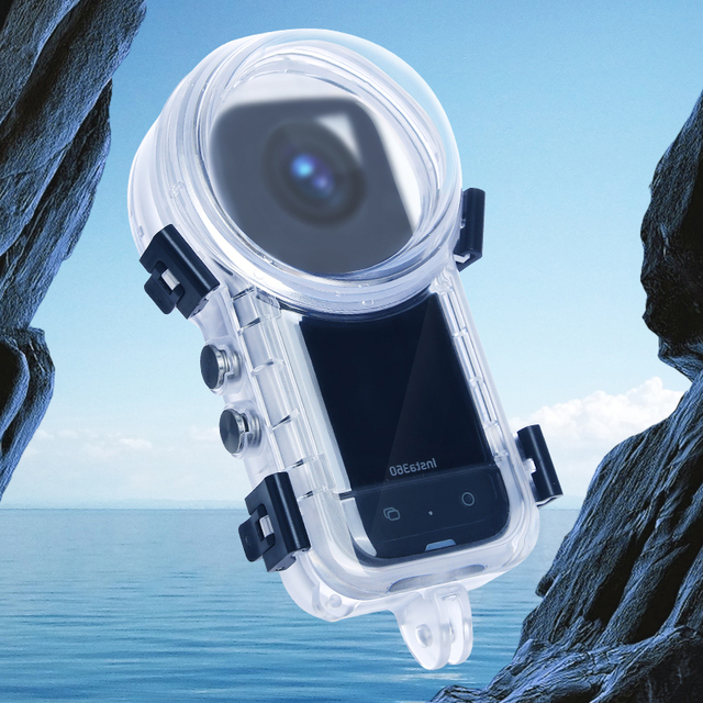 STY for Insta360 X3 X4 Camera Invisible Dive Case 50m Waterproof Sealed Case Diving Shell Underwater Housings Protective Case