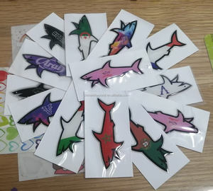Autocollant promotionnel rectangulaire 3D en PVC Paul Shark, étanche, motif dessin animé, pour décoration de fête, vente en gros, stock 2026 - Product Image 3