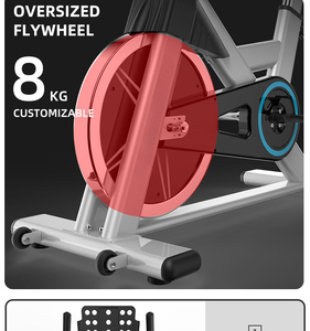 Vélo de spinning professionnel HACFIT Max 200 kg pour entraînement, <span class=keywords><strong>fitness</strong></span> et cyclisme, avec approvisionnement direct usine - Product Image 6