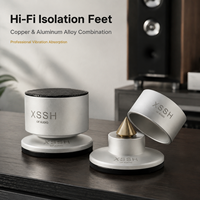 Pads anti-vibrations en cuivre et aluminium pour amplificateur, lecteur CD et équipement audio HiFi