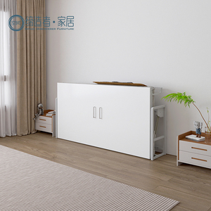 Precio de fábrica, Material metálico, cama Murphy, ahorro de espacio, muebles de pared, cama plegable individual, tipo Horizontal, Kit de herrajes para cama de pared - Product Image 2