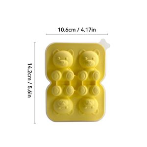 Bán Buôn Bpa Miễn Phí Không Độc Hại Dễ Dàng Phát Hành Gấu Hình Dạng Khuôn Silicone <span class=keywords><strong>Ice</strong></span> Cube Khay Tự Chế Lạnh Uống <span class=keywords><strong>Ice</strong></span> Silicone Khuôn - Product Image 5
