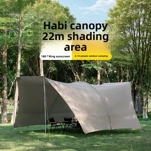 <span class=keywords><strong>Tente</strong></span> à baldaquin Habi SNT-HBTM à quatre coins, pour le camping en plein air, portable, en tissu Oxford, 2000 mm, entièrement occultante, imperméable et résistante au soleil - Product Image 5