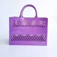 Fournisseur chinois Nouveau sac à main en plastique PVC pour filles Sac à main en gelée de style rétro Sac de plage mignon