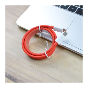 Cable Pd rápido, venta al por mayor <span class=keywords><strong>C</strong></span> a <span class=keywords><strong>C</strong></span> Cables de datos de carga rápida 10 años Certificado de fábrica 5A 65W Tipo <span class=keywords><strong>C</strong></span> Bolsa Opp de PVC Estándar rojo 20 TPE - Product Image 6