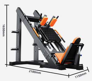 Máy ép chân hai chức năng 45 độ hack Squat thương mại phòng tập thể dục thiết bị tập thể dục chân đào tạo sức mạnh thương mại - Product Image 6