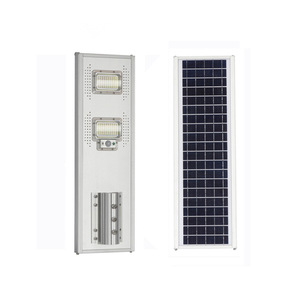 Lampadaire solaire LED en alliage d'aluminium IP65 5000K Lumière du jour Montage mural Cellule solaire Poly-Si Certifié CE Télécommande 144 faisceaux - Product Image 2