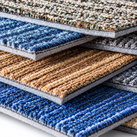 Dalles de moquette de bureau en nylon/PP, style lignes abstraites, à poils coupés, amorties, fabriquées en Chine, pour usage commercial et personnalisables en usine – Offre Spéciale