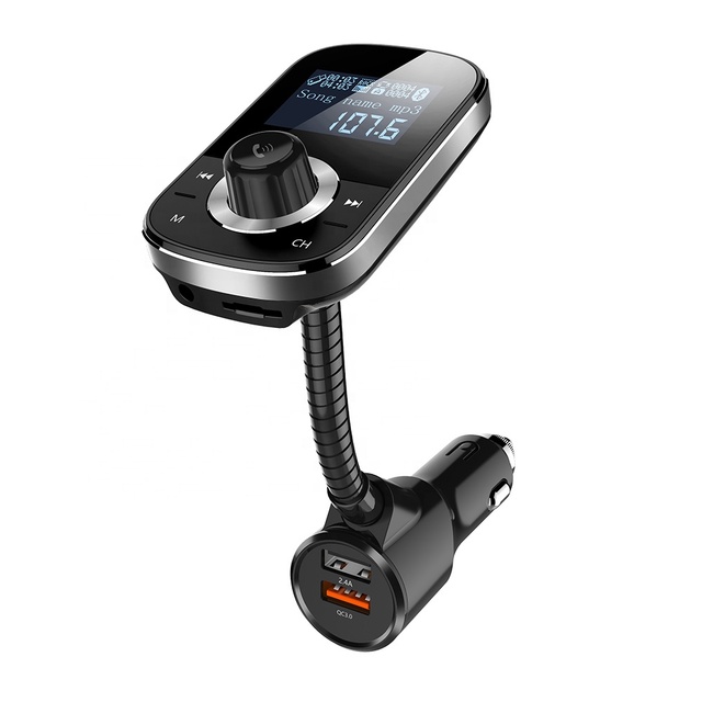 HY90   Handsfree Wireless BT Kit FM Transmitter 1.4 Inch LCD Car MP3 Player USB Charger FM Modulator Car Accessories