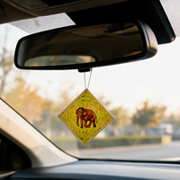 Carte parfumée suspendue personnalisée en papier à motif animalier pour voiture, parfum longue durée, pour souvenir de voiture élégant, cadeau, ou pour la garde-robe
