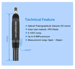 Sensor de oxígeno disuelto de bajo costo con sonda de electrodo DO de acero inoxidable 316L de Respuesta Rápida