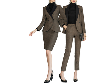 Ropa de otoño para mujer 2024 Street Luxury Women Fashion Business Wear Trajes de oficina para mujeres Marcas famosas 2024