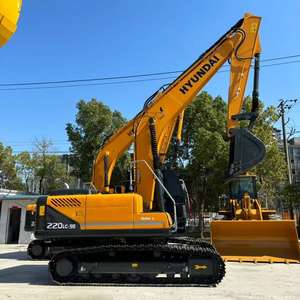 Excavatrice Hyundai 220LC-9S d'occasion, 22 tonnes, modèle 2020, moteur Cummins, équipement de construction fabriqué en Corée, pour inspection vidéo. - Product Image 5