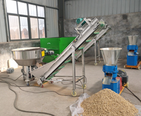 Nouvelle machine à granulés d'aliments pour volailles 1-3T/H, haute performance, construction en fonte triphasée, moteur en cuivre pur, diesel/électrique