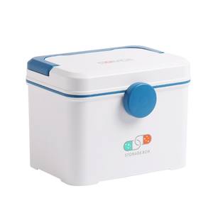 Kit Médico MediCare, Caja de Almacenamiento de Plástico Portátil de Gran Capacidad con Hebilla Giratoria de Doble Capa para Uso Doméstico - Product Image 4