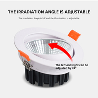 Plafonnier Encastrable LED Tricolore Gradateur Haute Qualité 3W 5W 10W 15W 20W 30W pour Salon