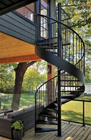 Escalier en colimaçon PRIMA Smart LED pour la rénovation de maisons de luxe, solutions optimales pour projets résidentiels, escalier fabriqué en usine