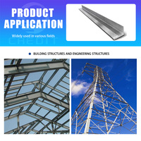 Q235/Q345 fer d'angle en acier laminé à chaud 20x20mm-150x150mm ASTM A36 pour cadre solaire et construction