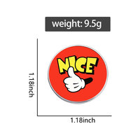 Spedizione Diretta di Badge Rotondi Personalizzati Stampati, Spille Personalizzate con Cartoni Animati, Citazioni Ispiratrici, Figure di Animali e Piante