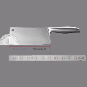 Nhiệm Vụ Nặng Nề Thép Không Gỉ Dao Nhà Bếp Chất Lượng Cao <span class=keywords><strong>Hollow</strong></span> Xử Lý Cleaver Cho Chặt Thịt Và Xương Đầu Bếp Dao - Product Image 6