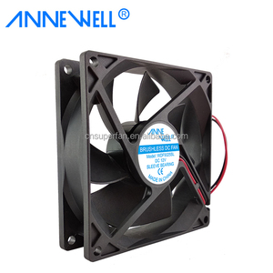 Quạt DC không chổi than siêu yên tĩnh 9CM 2 chân 12V 24V 92x92x25mm, mini, dùng cho máy hút bụi, tủ lạnh, máy sấy, máy làm sữa chua - Product Image 4