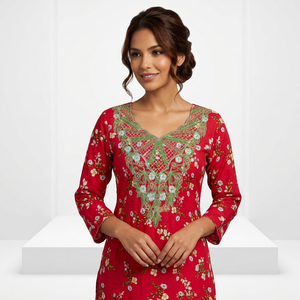 Venta al por Mayor de Vestidos Jalabiya Florales para Ramadán y Eid, Hijab para Mujer, Caftán Marroquí, Jalabiya de Dubái, Ropa Islámica de Oriente Medio - Product Image 4