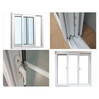 Professionelles UPVC-Profil-Schiebefenster mit Hochleistungsrollen für Reibungslosen Betrieb Schallisolierung Doppelverglasung