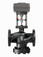 Vanne de régulation de température électrique HVAC, vanne modulante à trois voies, vanne de régulation du débit d'eau pour système de chauffage et de refroidissement