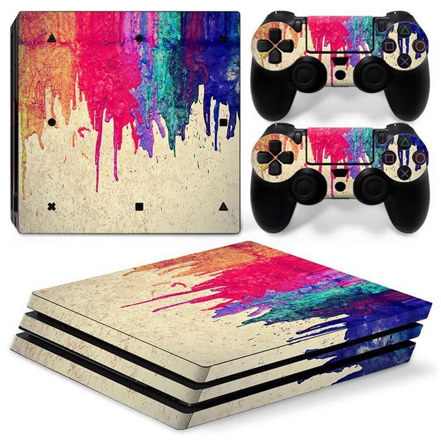 Game Console Stickers Suitable for PlayStation 4 PS4 Pro Color Film Matte Scratch-resistant Graffiti Handle Sticker