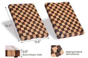 Planche à pain JQ Schneidebrett Akazie Tablas Barata Tabla De Picar Madera Personnalisable Planche a Découper Pliable - Product Image 3