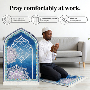 <span class=keywords><strong>Tapis</strong></span> <span class=keywords><strong>de</strong></span> <span class=keywords><strong>prière</strong></span> ergonomique islamique épais et <span class=keywords><strong>orthopédique</strong></span> personnalisé pour couple, avec nom, vente en gros, en vrac - Product Image 2
