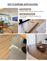 6mm SPC-Bodenbelag mit 0,3mm Nutzschicht, Wasserdicht, Umweltfreundlich für Schulen, Krankenhäuser, Wohnungen, Hotels, Grafikdesign-Lösungen
