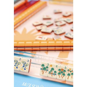Tapis de table de mahjong antidérapant, silencieux, avec bords soudés, en caoutchouc, lavable, résistant aux plis, style américain, pour 4 joueurs, divertissement - Product Image 3