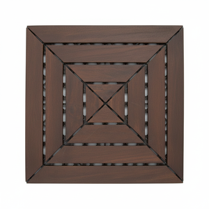 Tuile de pont à emboîtement en bois d'acacia FGW-08SRS pour la maison balcon entrée arrière cour jardin aménagement paysager et terrasse pour la décoration de la maison - Product Image 1